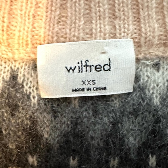 Wilfred Aritzia Striped Cadence Mohair Wool Cropped Cardigan Sweater XXS Womens - Picture 7 of 9